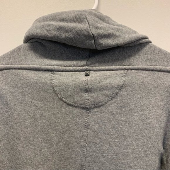 Aritzia Wilfred Roussea Zip Up Cardigan Sweater Medium Grey - Picture 4 of 12